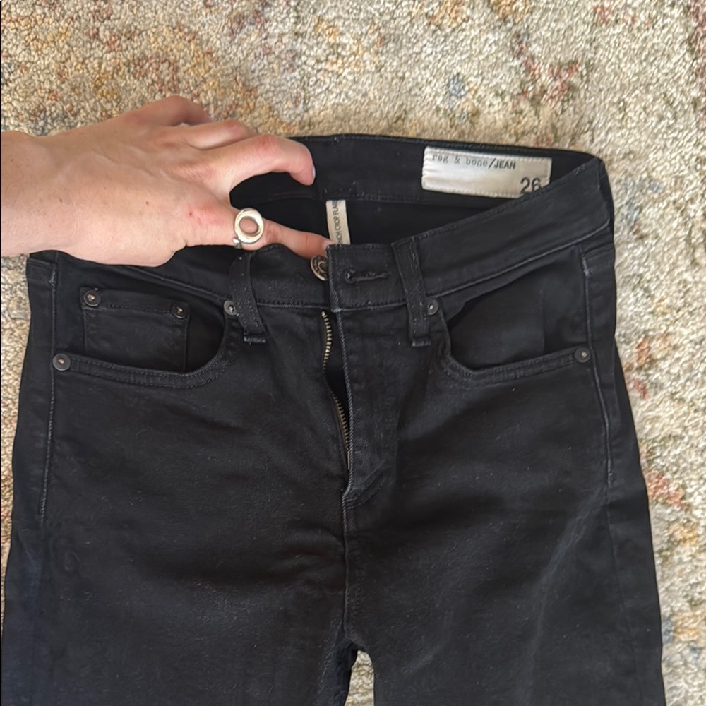 RAG AND BONE Black Denim Jeans